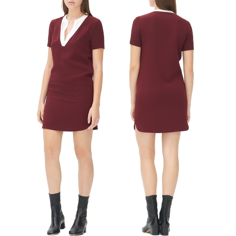 Sandro Paris - Raquel Contrast Neck Dress - 3